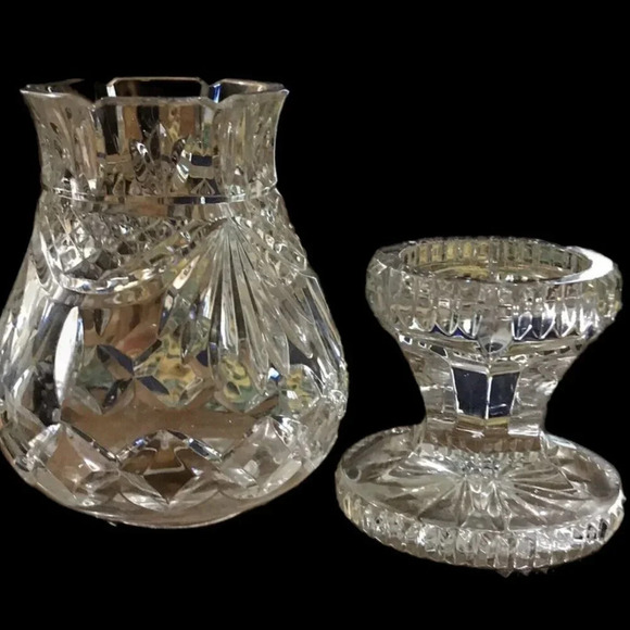Waterford Society Penrose Pattern Hurricane Lamp Crystal Decorative Authentic - Picture 7 of 11